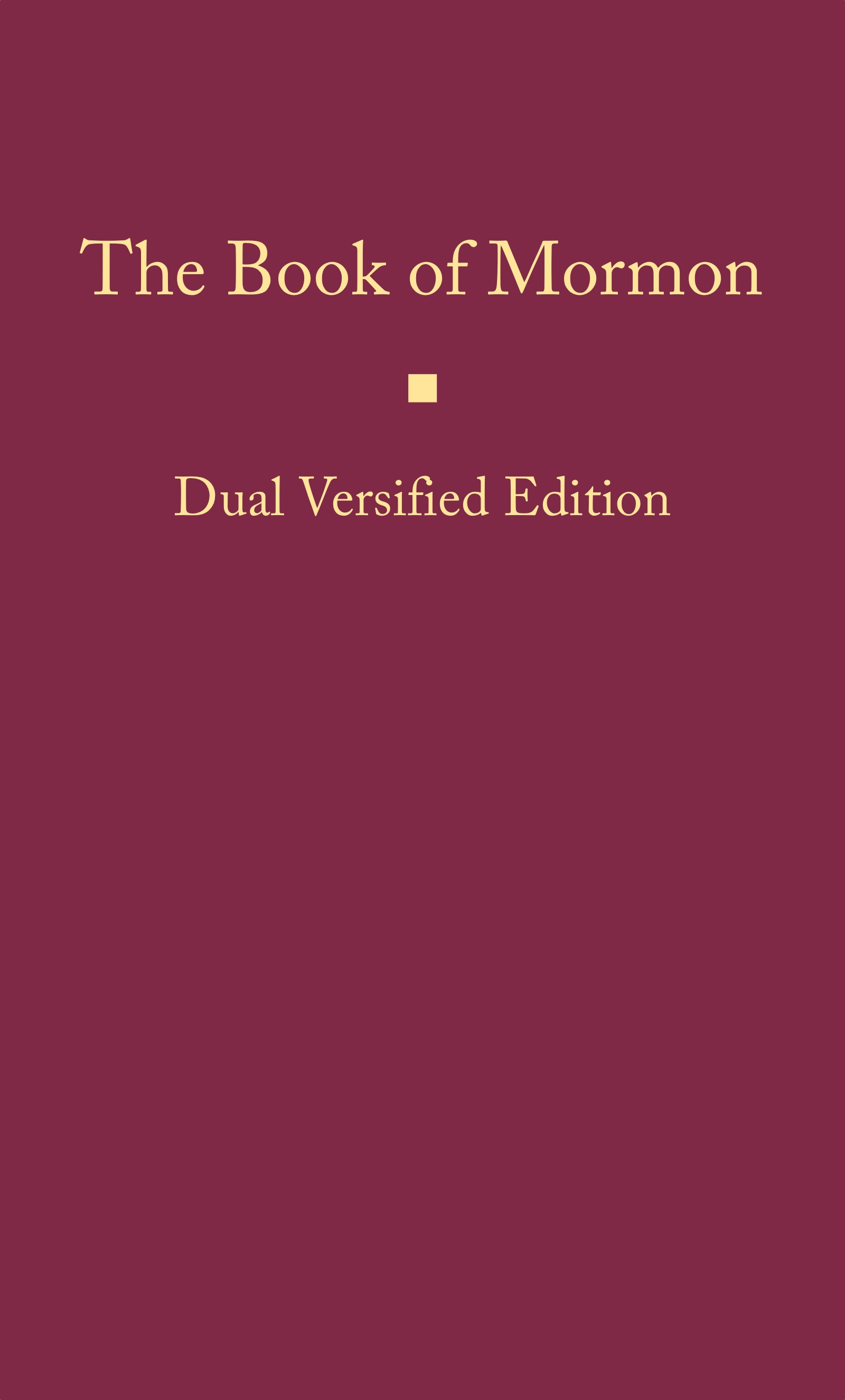 Cover of the Book of Mormon