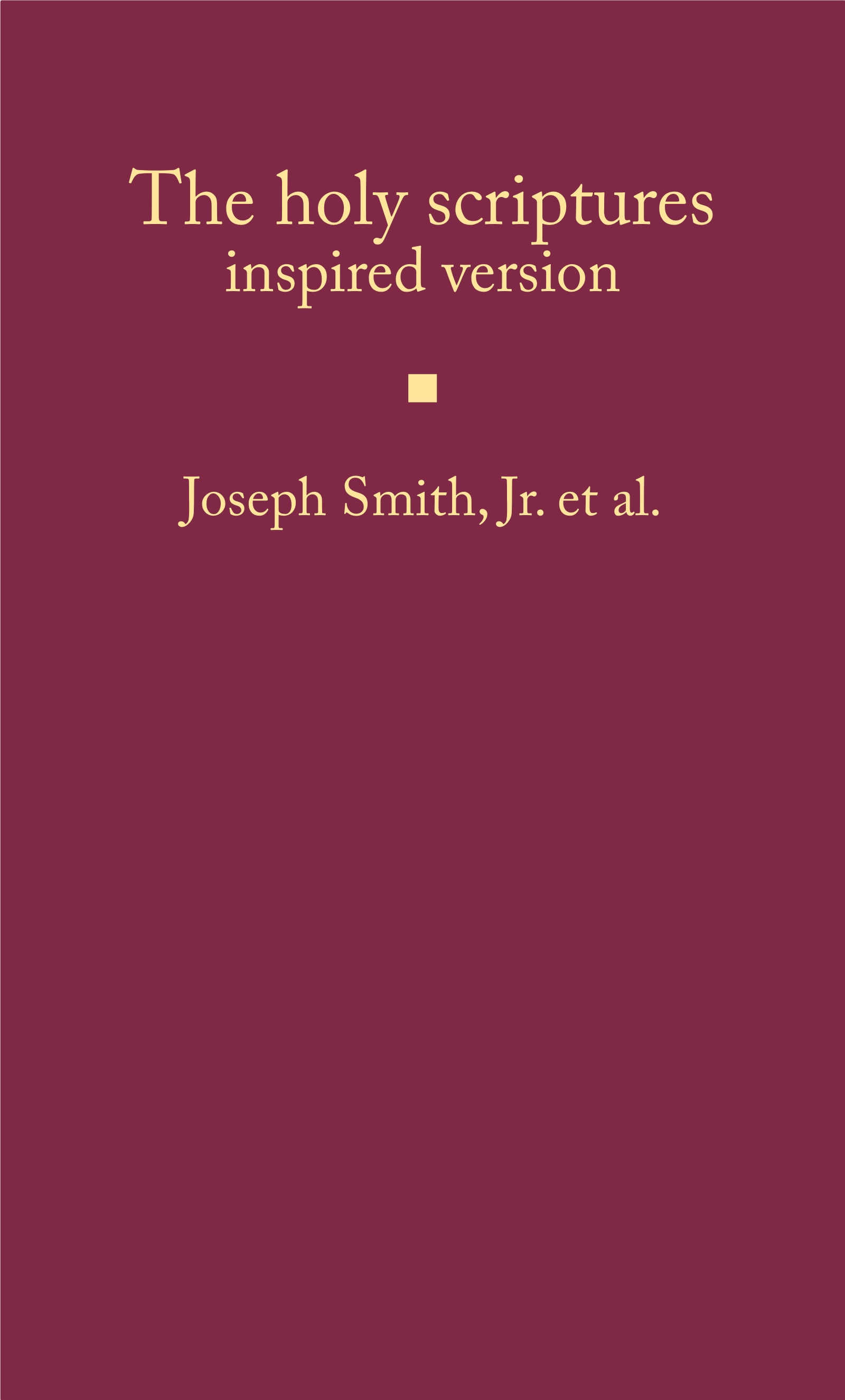 Cover of the Inspired Version